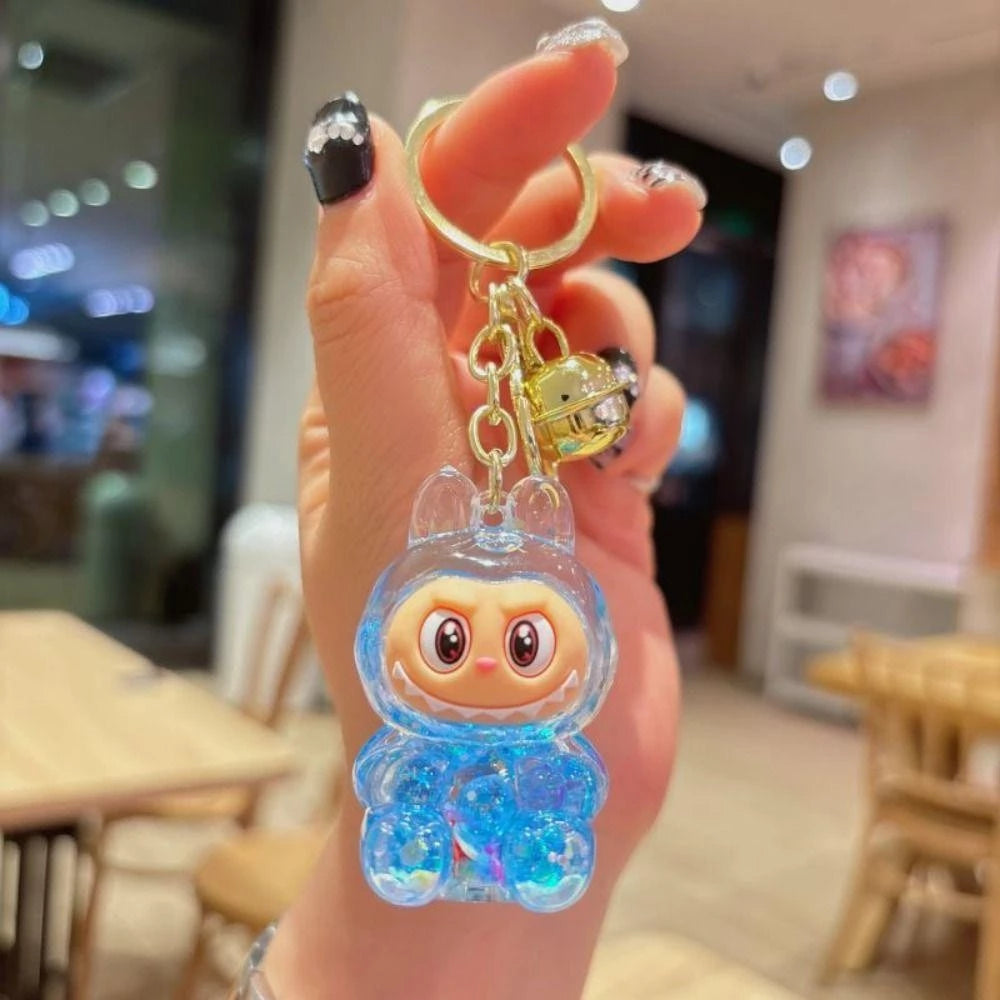 Labubu key chain  cute bubble beads - blind box ornament key chain gift