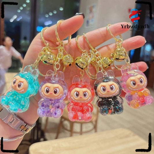 Labubu key chain  cute bubble beads - blind box ornament key chain gift